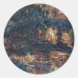 Japanse brug van Claude Monet, Kunst Ronde Sticker