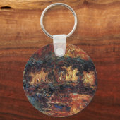 Japanse Brug van Claude Monet, Vintage Fine Art Sleutelhanger (Voorkant)