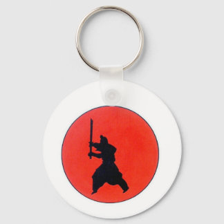 Japanse bushido-weg van de aanvoerder sleutelhanger