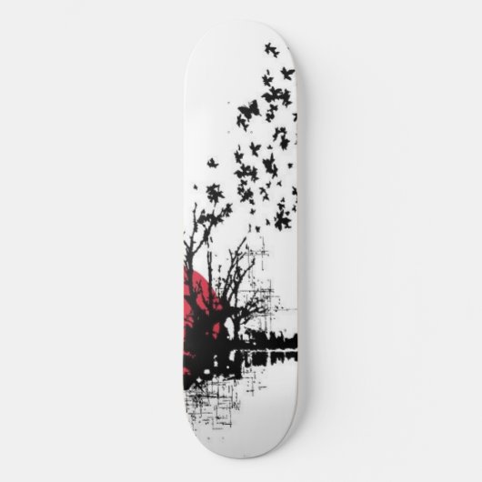Japanse Butterflies Skateboard (Voorkant)