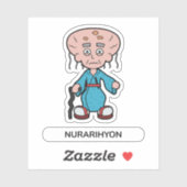 Japanse Cartoon Yokai Monster Nurarihyon Sticker (Vel)