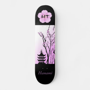Japanse Cherry Blossom 7/8-inch monogram skateboar Skateboard