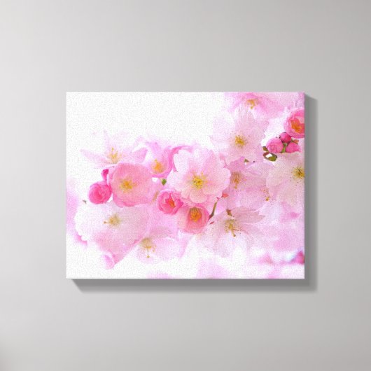 Japanse Cherry Blossom Canvas Afdruk (Voorkant)