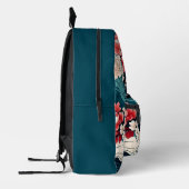 Japanse Cherry Blossom Custom Monogram Naam Bedrukte Rugzak (Links)