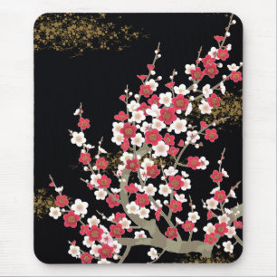 Japanse Cherry Blossom Floral Fine Art Muismat