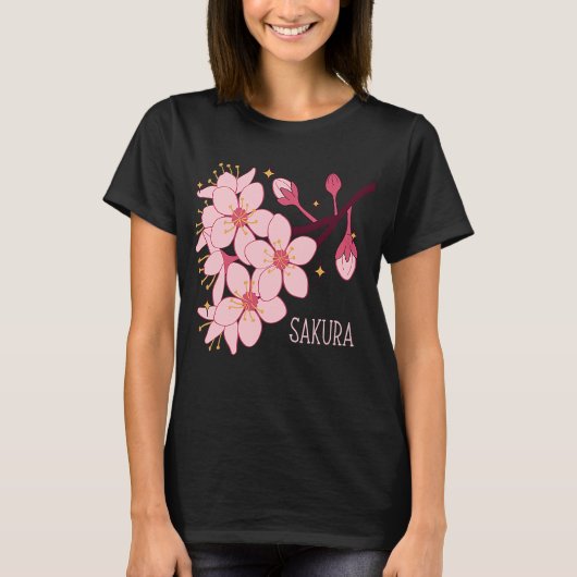 Japanse Cherry Blossom Flower Sakura Tree Hanami T-shirt (Voorkant)