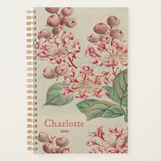  Japanse Cherry Blossom gepersonaliseerd Planner (Voorkant)