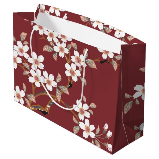 Japanse Cherry Blossom Groot Cadeauzakje (Achterkant Gekanteld)