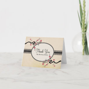  Japanse Cherry Blossom Hartelijk dank Bedankkaart