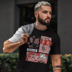 Japanse Cherry Blossom Picnic T-shirt