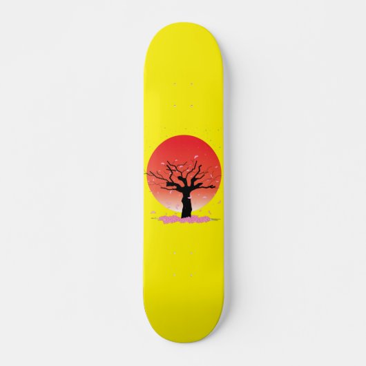 Japanse Cherry Blossom Skateboard (Voorkant)