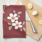 Japanse Cherry Blossom Theedoek (Quarter Fold)