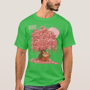 Japanse Cherry Blossom Tree Sakura Cute Kawaii Ja T-shirt