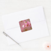 Japanse Cherry Blossom Vierkante Sticker (Envelop)