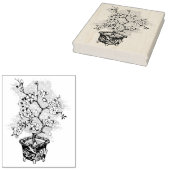 Japanse Cherry Bonsai Boom kunststempel Rubberstempel (Gestempeld)