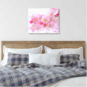 Japanse Cherry Tree Blossom Canvas Afdruk (Insitu (Slaapkamer))