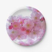 Japanse Cherry Tree Flower Papieren Bordje (Voorkant)