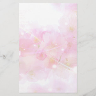 Japanse Cherry Tree met Pastel Pink Blossom Briefpapier
