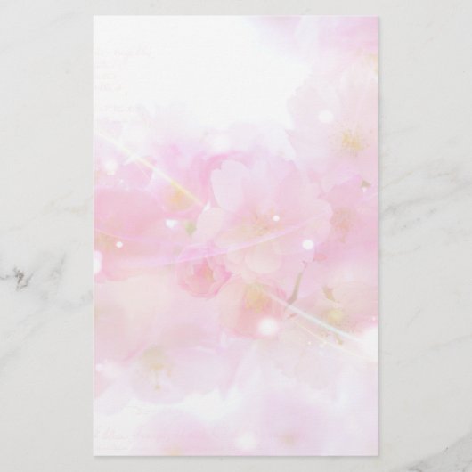 Japanse Cherry Tree met Pastel Pink Blossom Briefpapier (Voorkant)