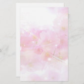 Japanse Cherry Tree met Pastel Pink Blossom Briefpapier (Voorkant / Achterkant)