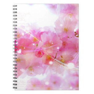 Japanse Cherry Tree met Pastel Pink Blossom Notitieboek