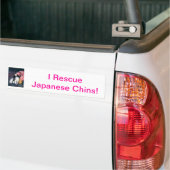 Japanse Chin Bumpersticker (Op Truck)