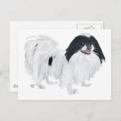 Japanse Chin Dog Briefkaart (Voorkant / Achterkant)