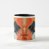 Japanse Chin Dog impressionistische verf Mok (Midden)