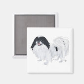 Japanse Chin Hond Magneet (Voorkant / Achterkant)