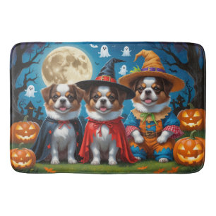 Japanse Chin Honden Pompoen Halloween Grappig Badmat