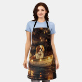 Japanse Chin Kerst Feestelijke Reis Schort (Gedragen)