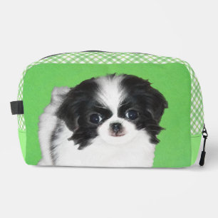 Japanse Chin Puppyschilderij Originele Huisdierhon Toilettasje