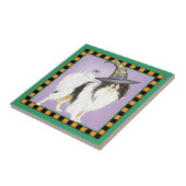 Japanse Chin Witch Tegeltje (Zijkant)