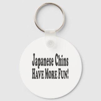 Japanse Chins Hebben Meer Plezier! Sleutelhanger