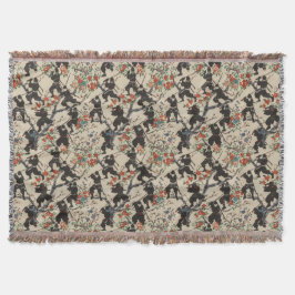 Japanse Chiyogami Ninja Patroon Gooi Deken