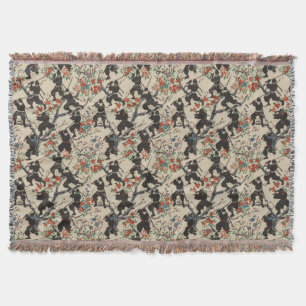 Japanse Chiyogami Ninja Patroon Gooi Deken