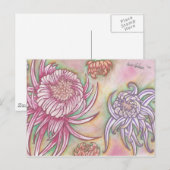 Japanse Chrysanthema Briefkaart (Voorkant / Achterkant)