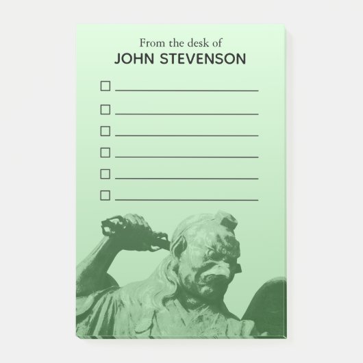 Japanse Crow Tengu Yokai Checklist Post-it® Notes (Voorkant)