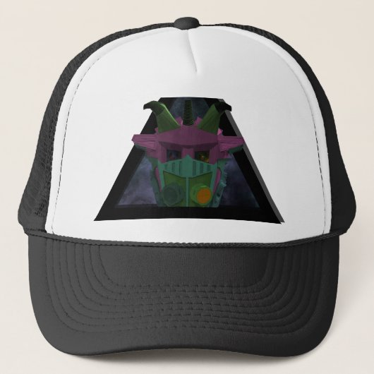 Japanse Cyberpunk Mecha samurai Trucker Pet (Voorkant)