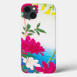 Japanse dagleugens - magenta, geel blauw iPhone 13 hoesje