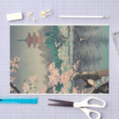 Japanse dame bij Lake Tissuepapier (Craft)