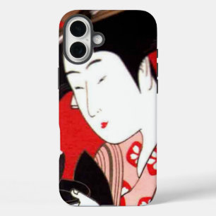 Japanse dame theeserviceremonie Zen Kunstprint iPhone 16 Plus Hoesje