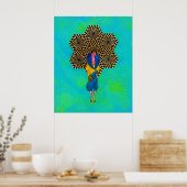 Japanse dame van Michael Moffa Poster (Keuken)