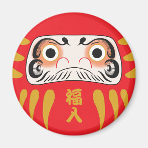 Japanse daruma (met ogen) magneet