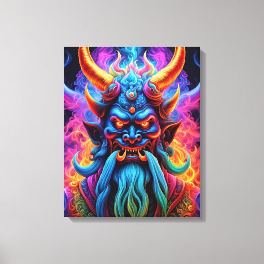 Japanse Demon Canvas Print (Voorkant)