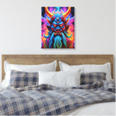 Japanse Demon Canvas Print (Insitu (Slaapkamer))