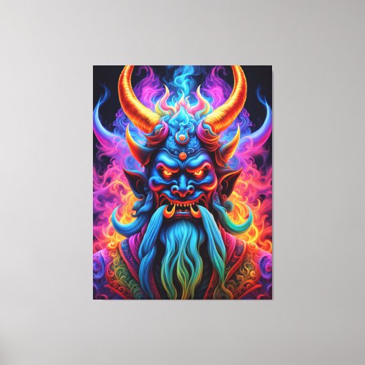 Japanse Demon Canvas Print (Voorkant)