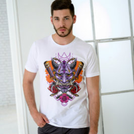 Japanse demon Hannya Oni Mask T-shirt