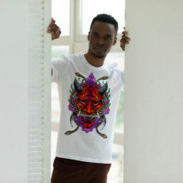 Japanse demon Hannya Oni Mask T-shirt