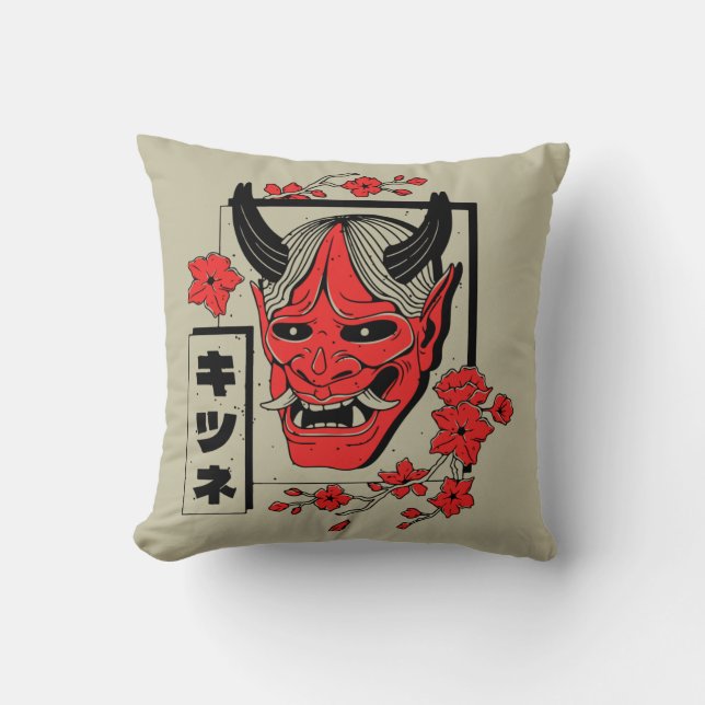 Japanse demon kussen (Voorkant)